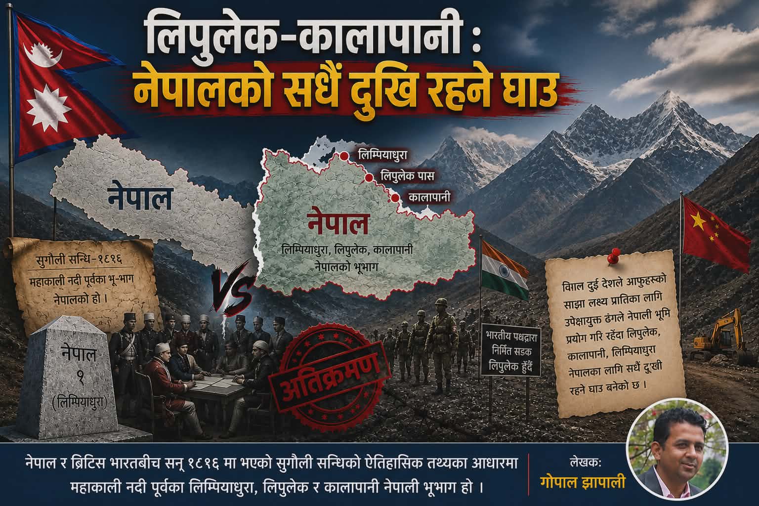 लिपुलेक–कालापानी : नेपालको सधैं दुखि रहने घाउ
