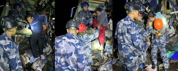 चितवनमा बस ट्रकमा ठोक्किँदा ३३ घाइते