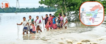 भारतमा मनसुनी प्रकोप, आसामसहितका राज्य बाढी पहिरोको चपेटामा