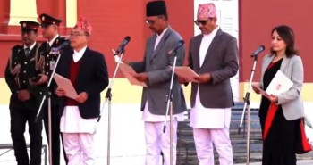 नवनियुक्त चार मन्त्रीले लिए शपथ