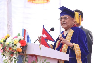 सुदुरपश्चिम विस्वविद्यालयको दीक्षान्त समारोहमा  यस्तो देखियो  हेर्नुहोस तस्विरमा