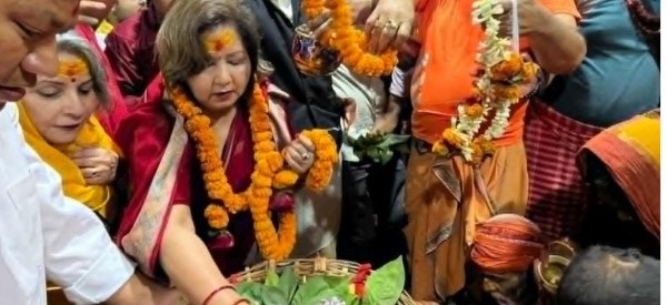 बैद्यनाथ धाममा परराष्ट्रमन्त्री राणाको पूजा अर्चना