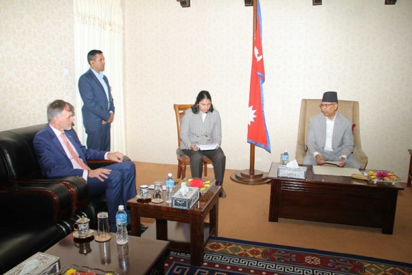 कार्यवाहक राष्ट्रपति यादव र जर्मन राजदूतबीच मैत्री सम्बन्ध विस्तारबारे छलफल