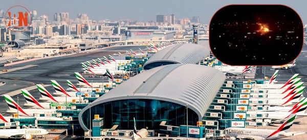 दुबई अन्तर्राष्ट्रिय विमानस्थल नजिक ड्रोन आक्रमण, इन्धन ट्याङ्कीमा आगलागी