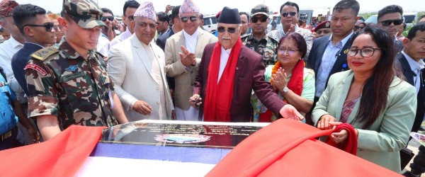 प्रधानमन्त्रीबाट गौरादह नगर अस्पतालको शिलान्यास