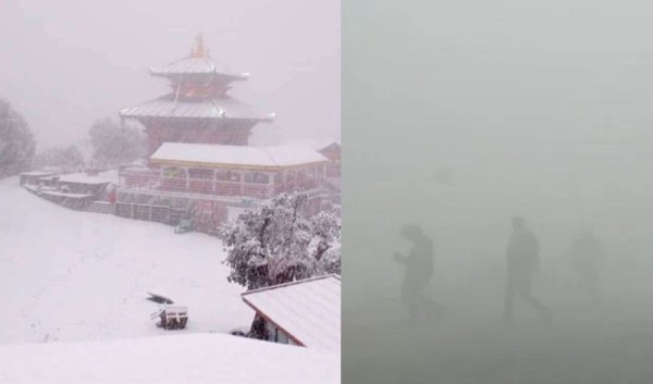 उच्च भेगमा वर्षा तथा हिमपात, तराईका धेरै स्थानमा बिहानैदेखि हुस्सु