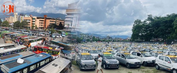 निजी सवारी साधनलाई भाडाका यात्रु ओसार्न दिने सरकारको तयारी प्रति विरोधमा यातायात व्यवसायीको आन्दोलन चर्किदै