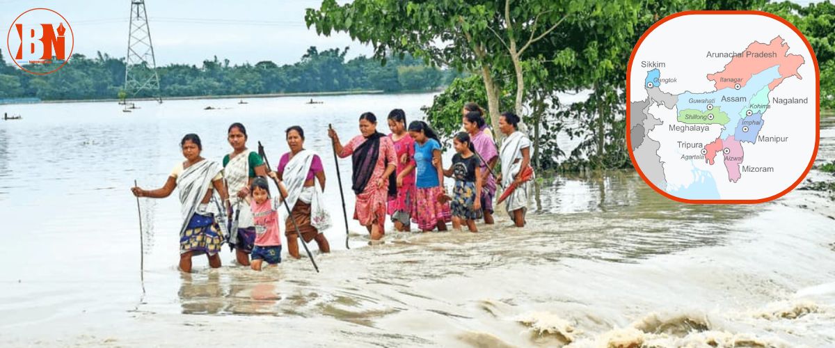 भारतमा मनसुनी प्रकोप, आसामसहितका राज्य बाढी पहिरोको चपेटामा