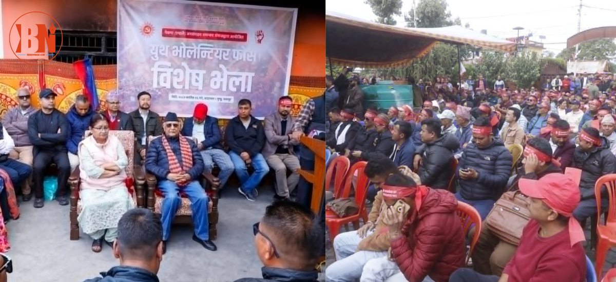 युथ भोलेन्टियर फोर्स सार्वजनिक, एमाले युवादल सक्रिय