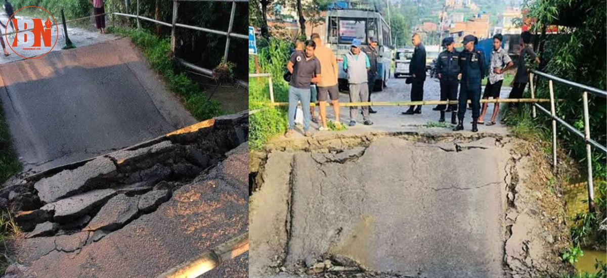 नाला पुल भाचियो, काठमाडौं भित्रिने बैकल्पिक राजमार्ग ठप्प